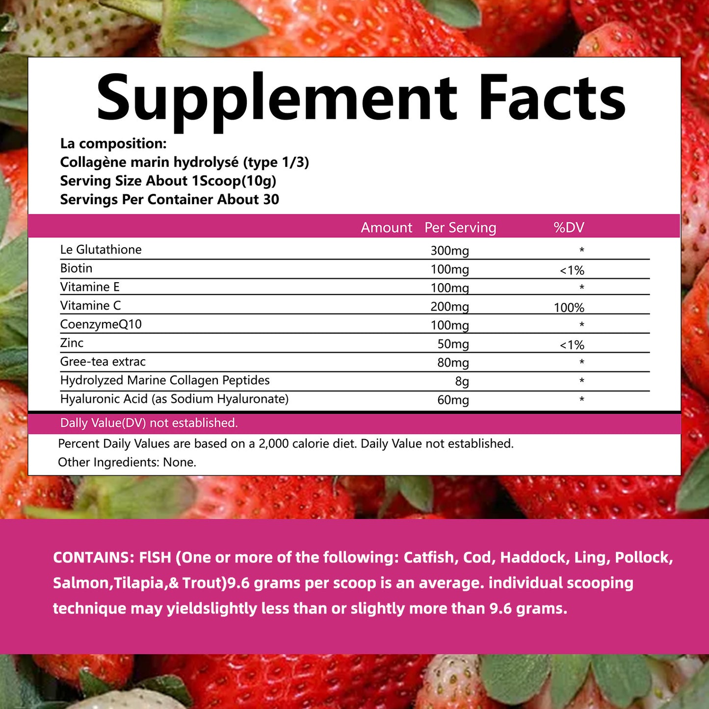 OEM / ODM Collagen Glowing Powder Protein Drink